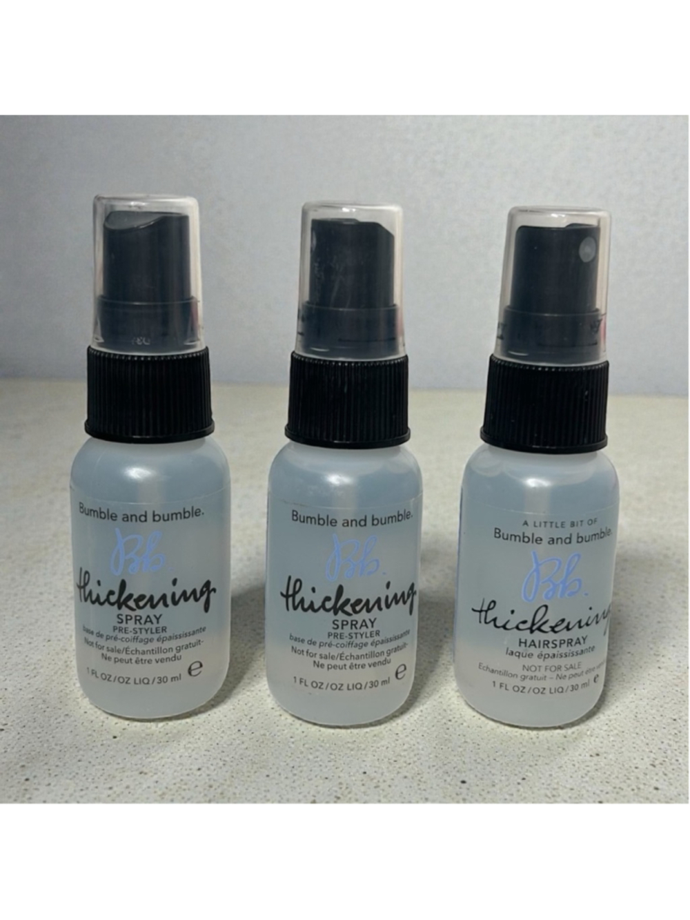 Bumble and bumble Thickening Hairspray Pre Styler Spray Pack of 3 Travel Size